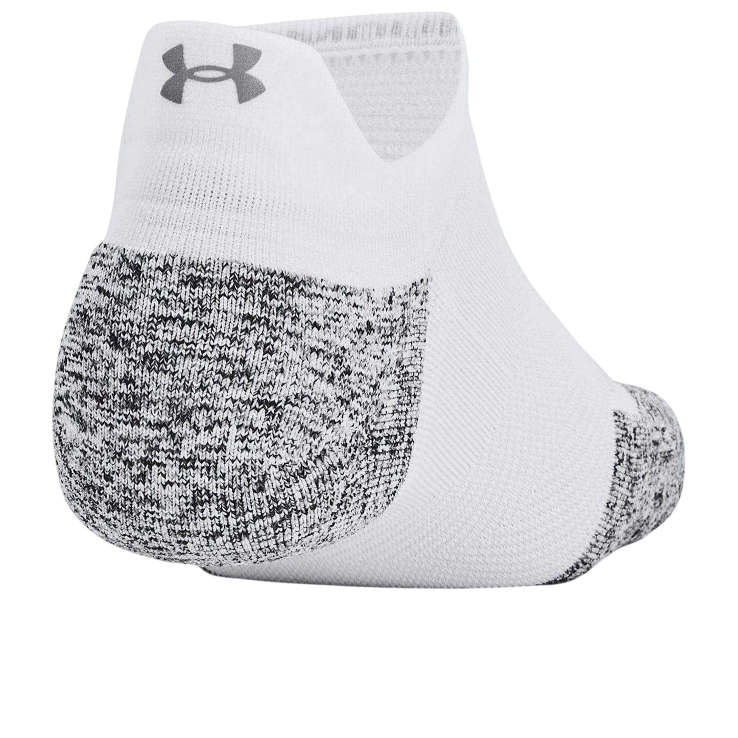 White - Back - Under Armour Unisex Adult No-Show Socks (Pack of 3)
