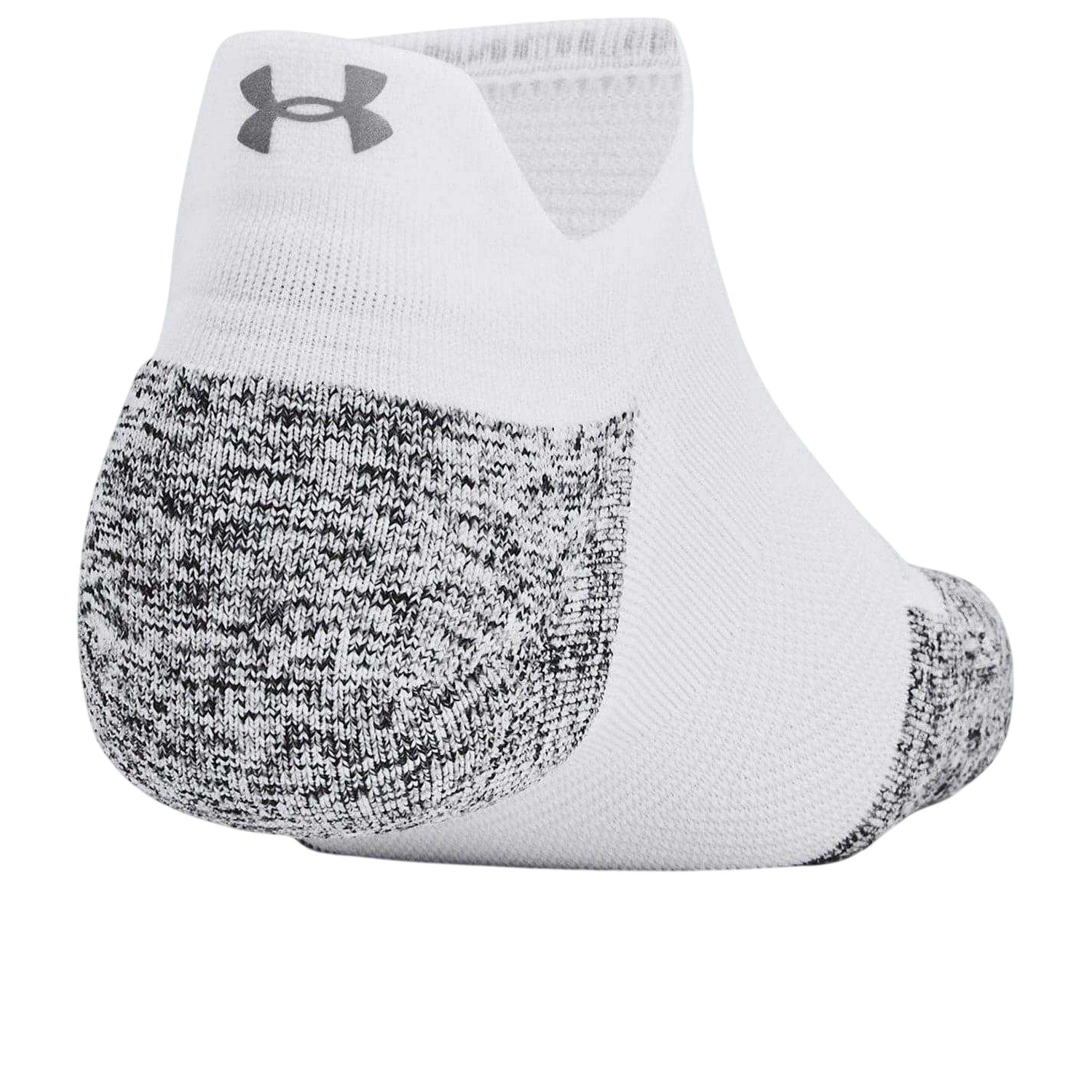 White - Back - Under Armour Unisex Adult No-Show Socks (Pack of 3)