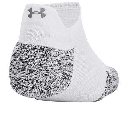 White - Back - Under Armour Unisex Adult No-Show Socks (Pack of 3)