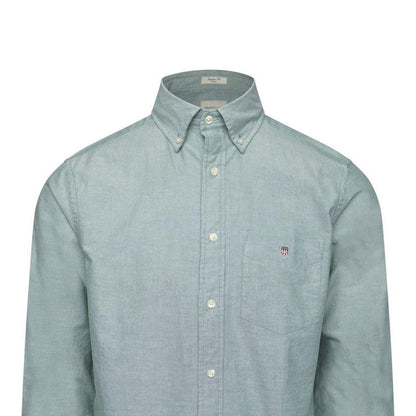 Forest Green - Side - Gant Mens Oxford Regular Shirt