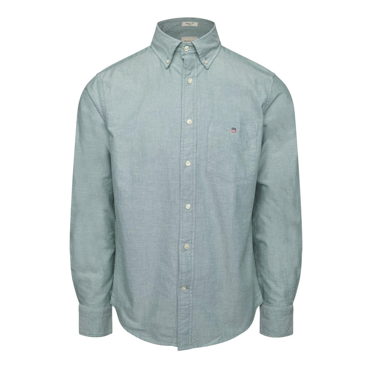 Forest Green - Front - Gant Mens Oxford Regular Shirt