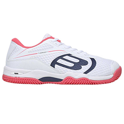 White-Rosa - Front - Beker Womens-Ladies Logo Cushioned Tennis Shoes