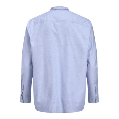 Cashmere Blue - Back - Jack And Jones Mens Oxford Chest Pocket Shirt