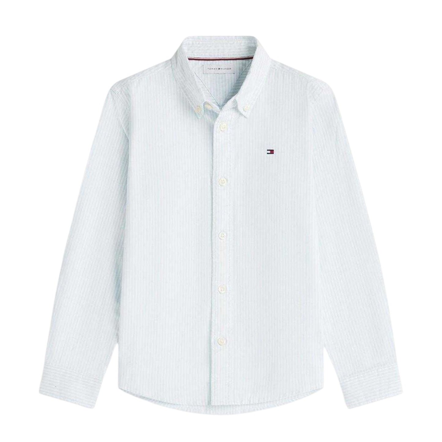Blue - Front - Tommy Hilfiger Boys Oxford Shirt