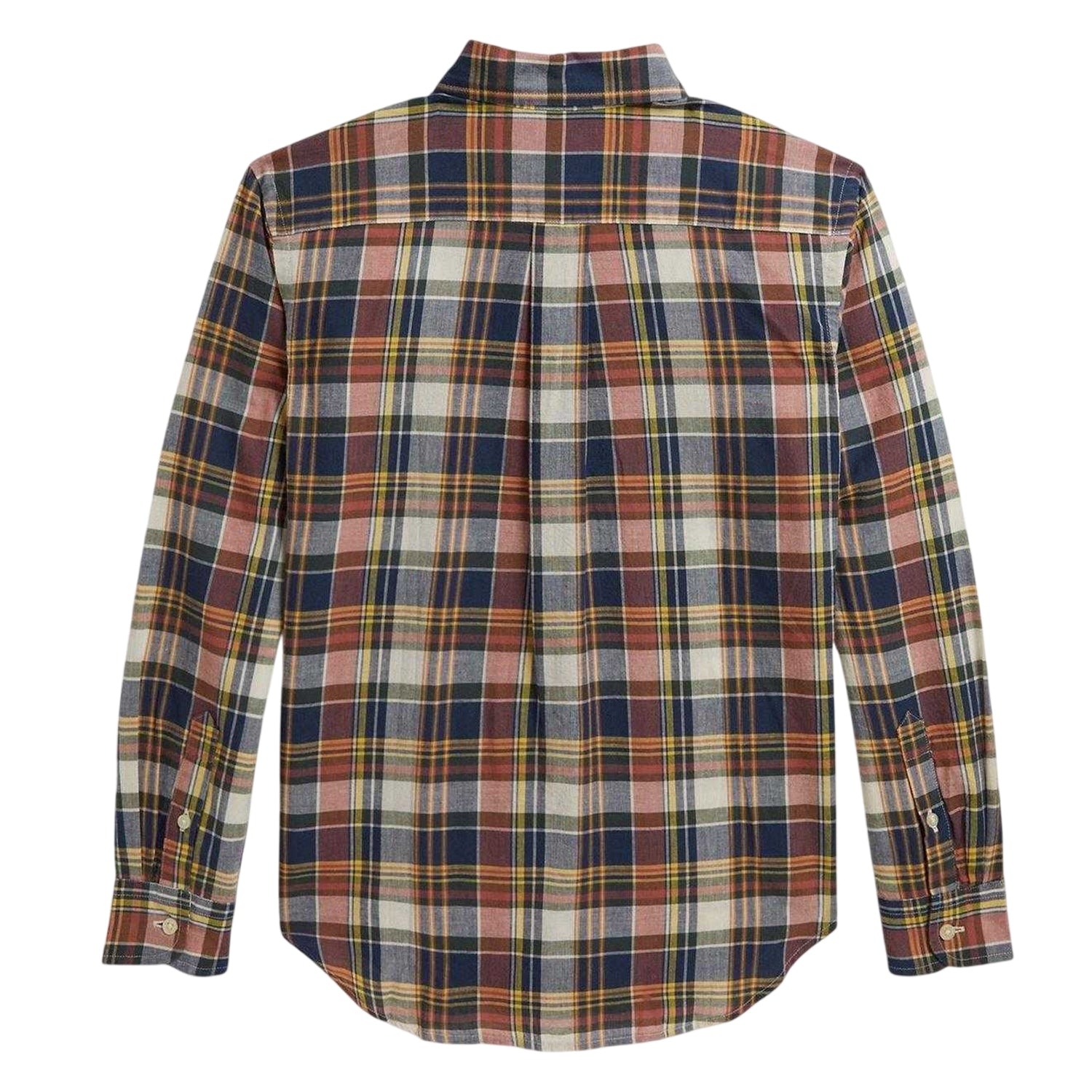 Navy-Multicoloured - Back - Ralph Lauren Boys Checked Shirt