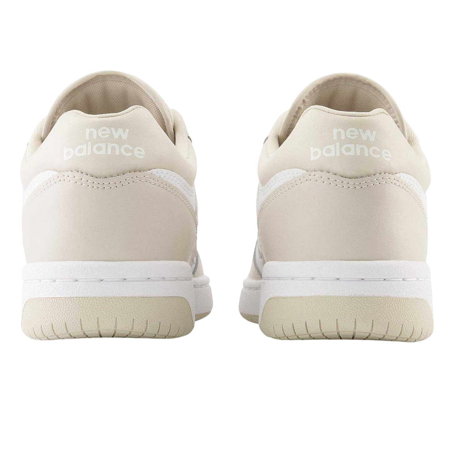 White-Beige - Back - New Balance Womens-Ladies 480 Leather Trainers