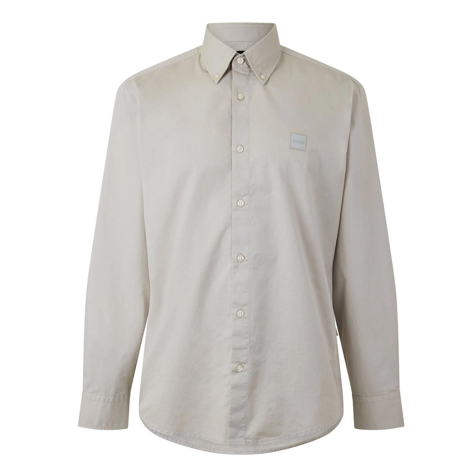 Beige - Front - Boss Mens Shirt