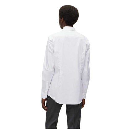 White - Back - Boss Mens Oxford Regular Shirt