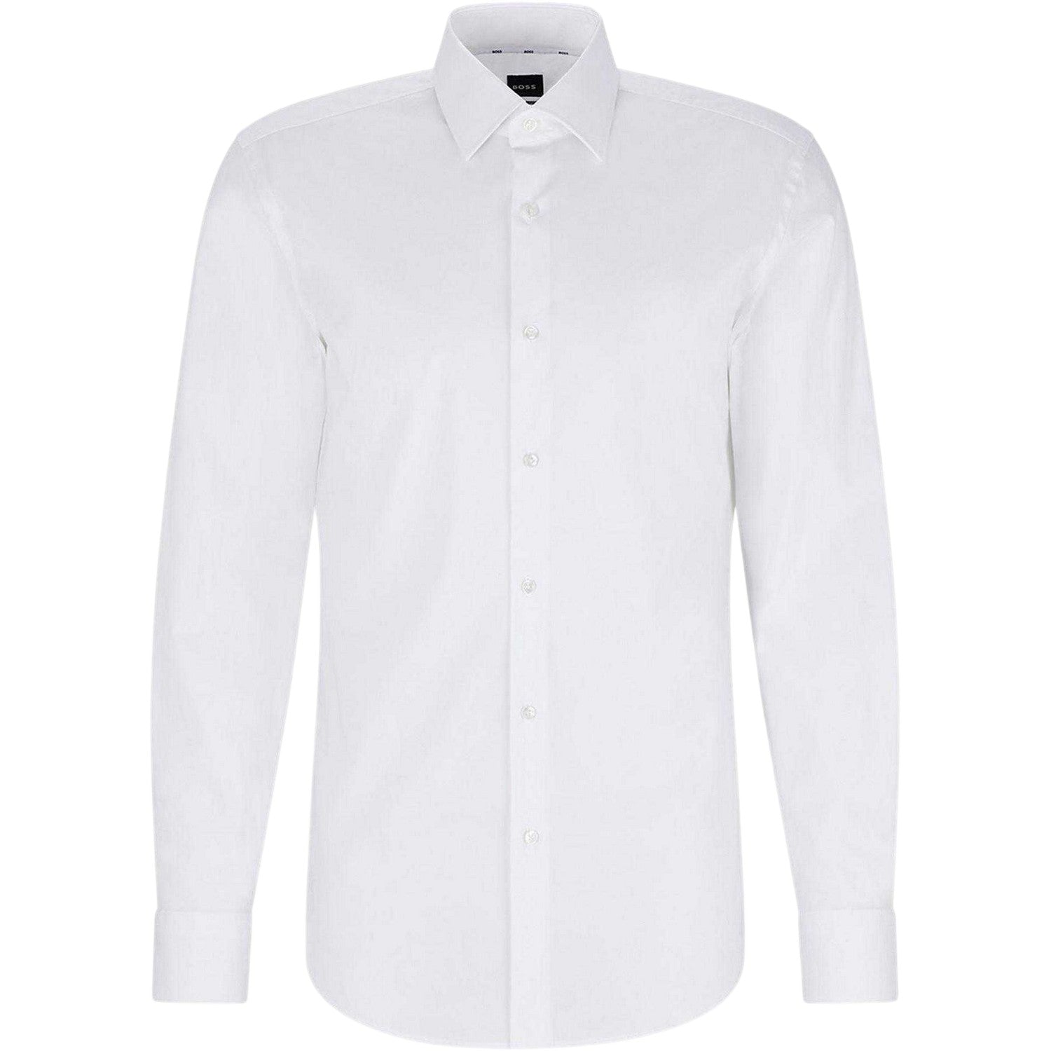 White - Front - Boss Mens Oxford Regular Shirt