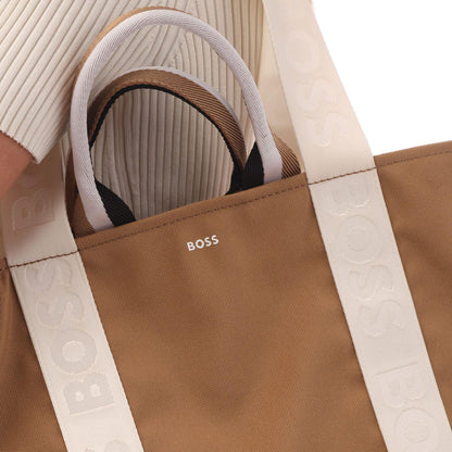 Beige - Back - Hugo Boss Deva Shopper Bag