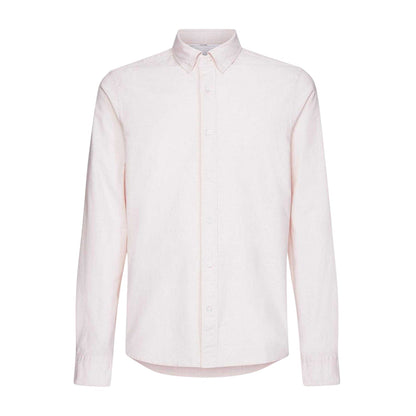 Pale Pink - Front - Calvin Klein Mens Oxford Cotton Shirt