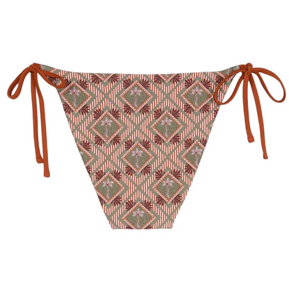 Brown-Multicoloured - Back - Chelsea Peers Womens-Ladies Geometric Bikini Bottoms