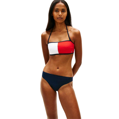 Dark Navy - Side - Tommy Hilfiger Womens-Ladies Brazil Bikini Bottoms
