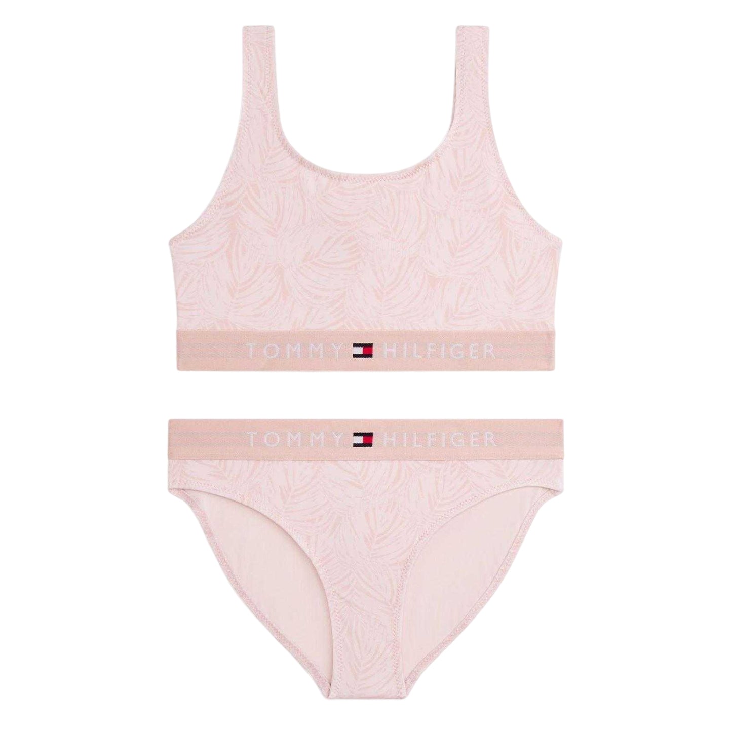 Palm Pink - Front - Tommy Hilfiger Girls Bikini Set