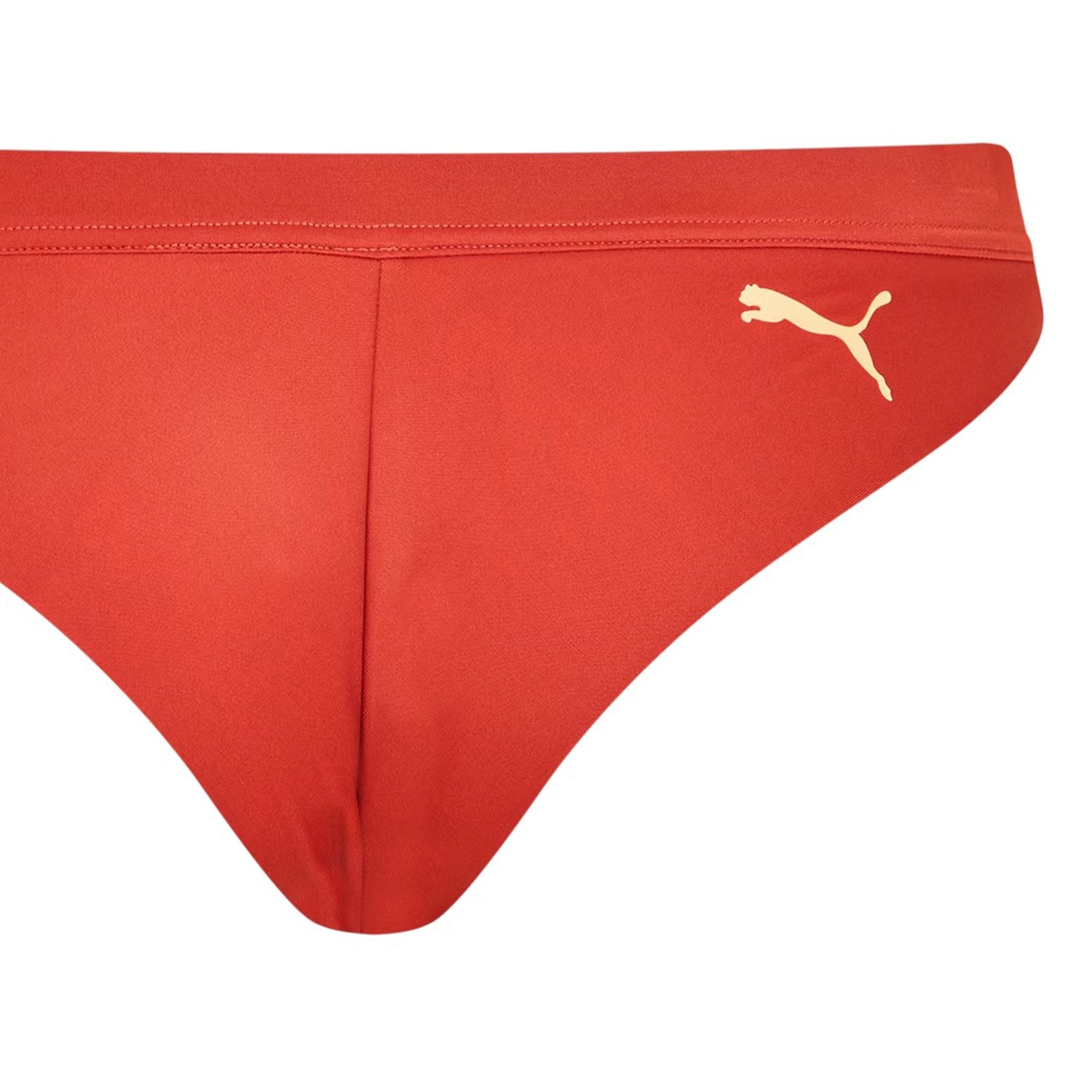 Brown Combo - Side - Puma Womens-Ladies Sporty Brazil Bikini Bottoms