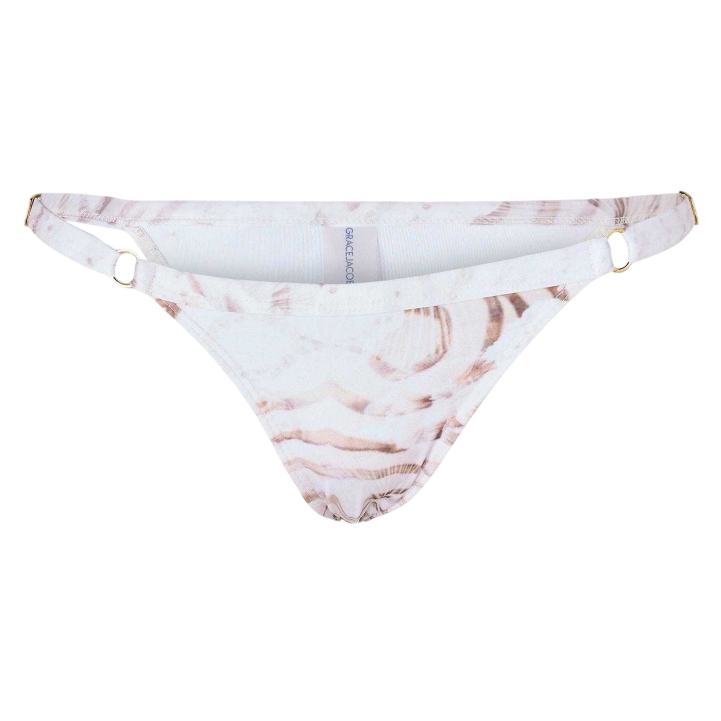 Beige - Front - Grace Jacob Womens-Ladies Brazil Quick Dry Low Rise Bikini Bottoms
