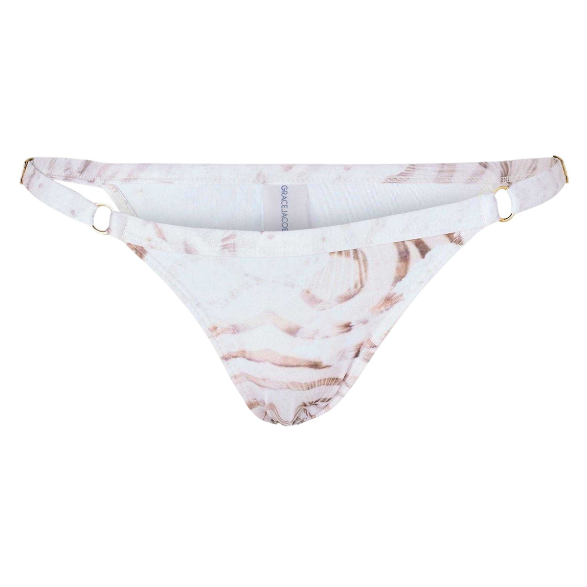 Beige - Front - Grace Jacob Womens-Ladies Brazil Quick Dry Low Rise Bikini Bottoms
