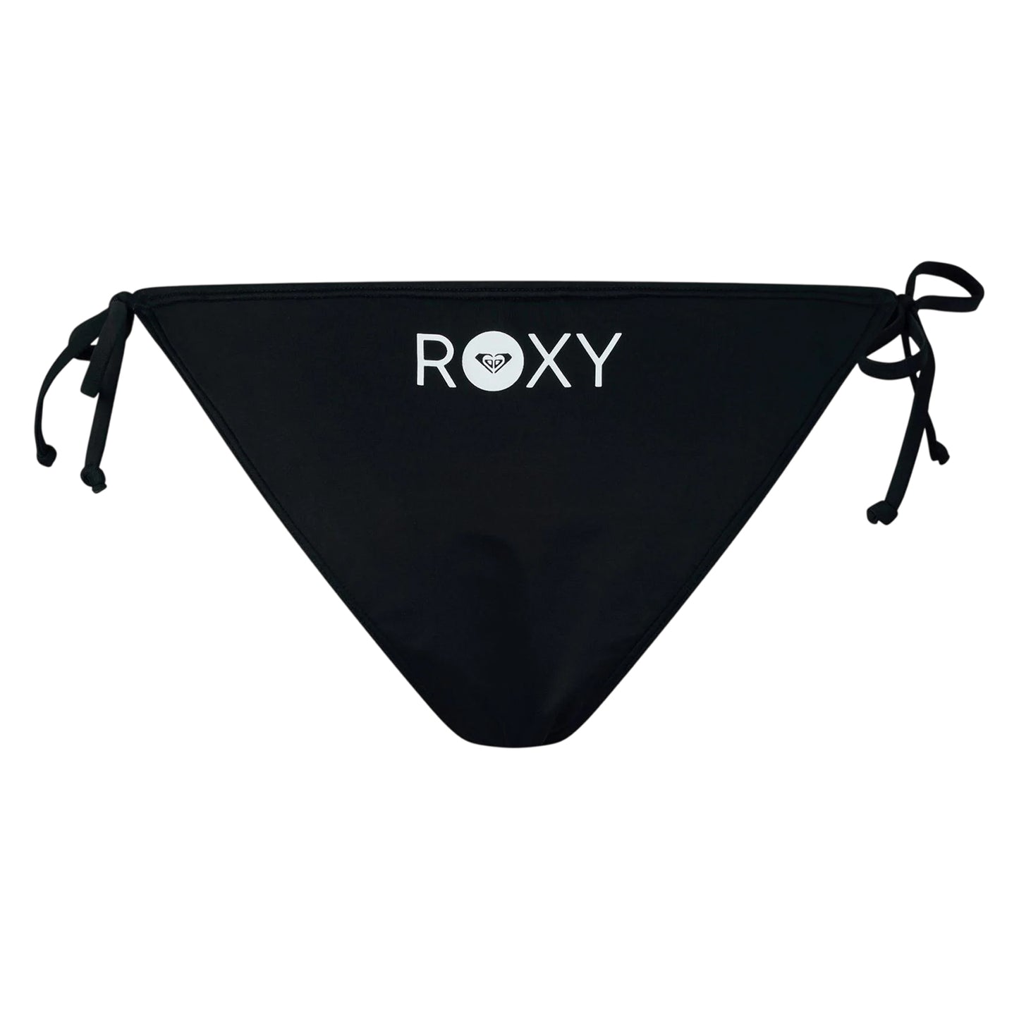 Black - Back - Roxy Womens-Ladies Plain Side Tie Bikini Bottoms