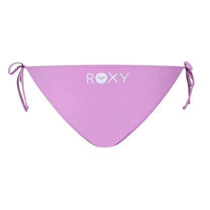 Violet - Back - Roxy Womens-Ladies Plain Side Tie Bikini Bottoms