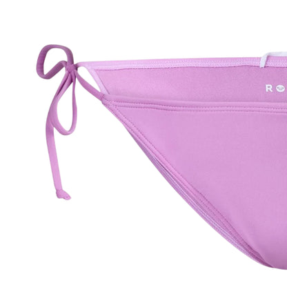 Violet - Side - Roxy Womens-Ladies Plain Side Tie Bikini Bottoms