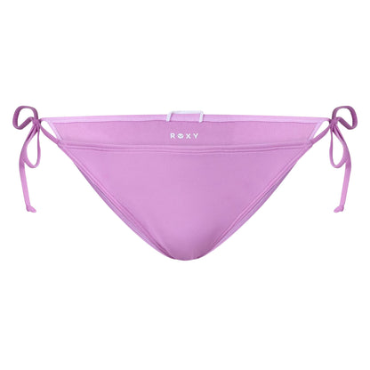 Violet - Front - Roxy Womens-Ladies Plain Side Tie Bikini Bottoms