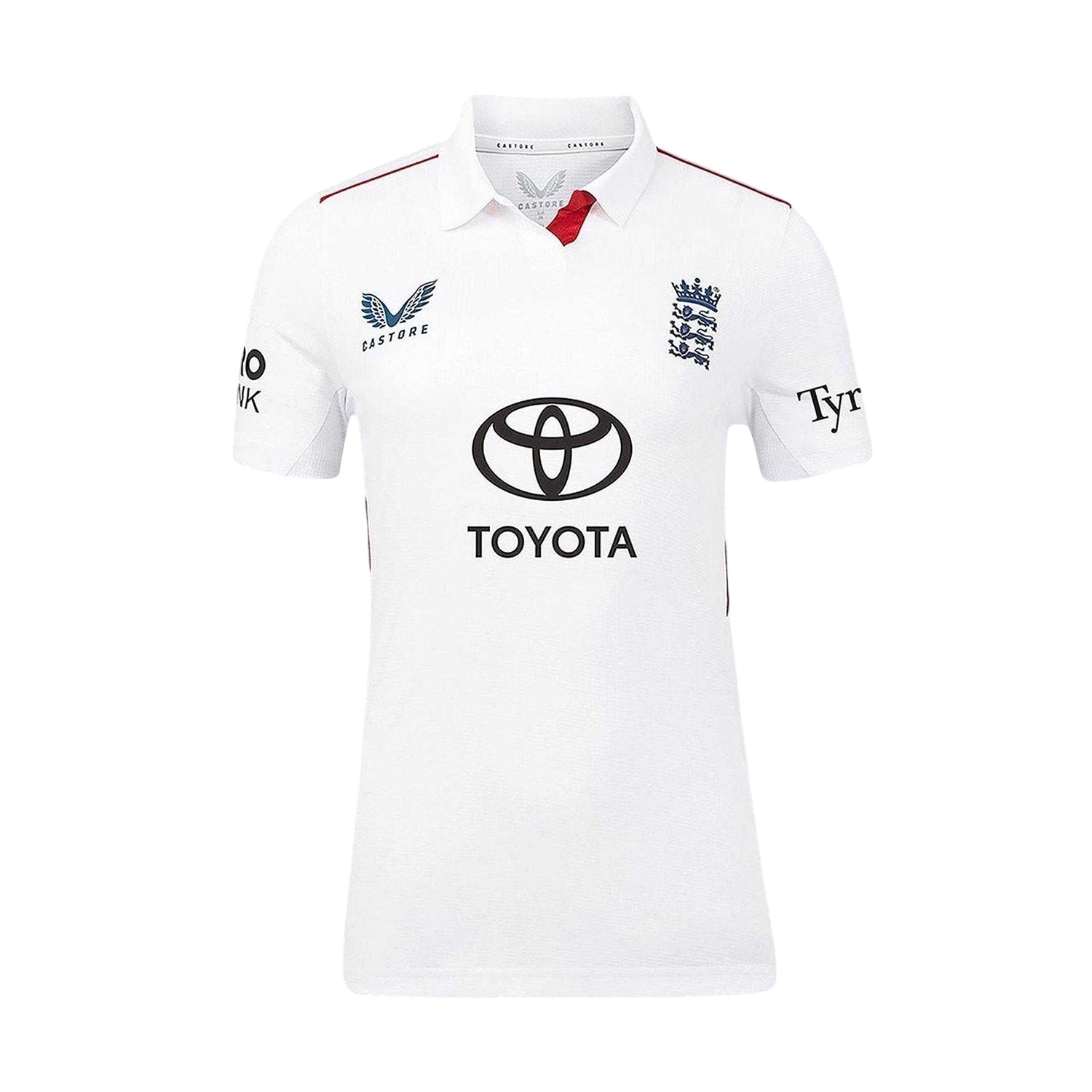 White - Front - Castore Womens-Ladies 2026-2027 England Cricket Cricket Shirt