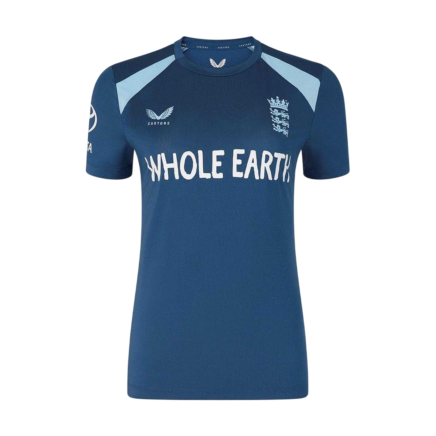 Ensign Blue - Front - Castore Womens-Ladies 2026-2027 England Cricket Cricket Cricket Shirt