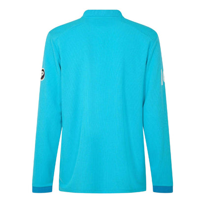 Atoll Blue-Blue Danube - Back - Castore Mens England Cricket Long-Sleeved Cricket Shirt