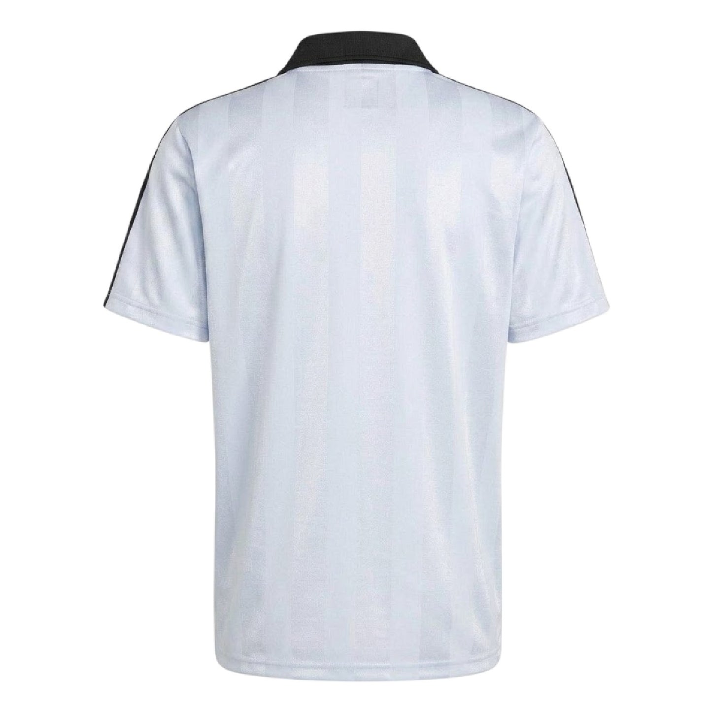 Sky Blue-Black - Back - Adidas Mens Archive Engineered Collared Football Shirt
