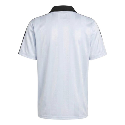 Sky Blue-Black - Back - Adidas Mens Archive Engineered Collared Football Shirt