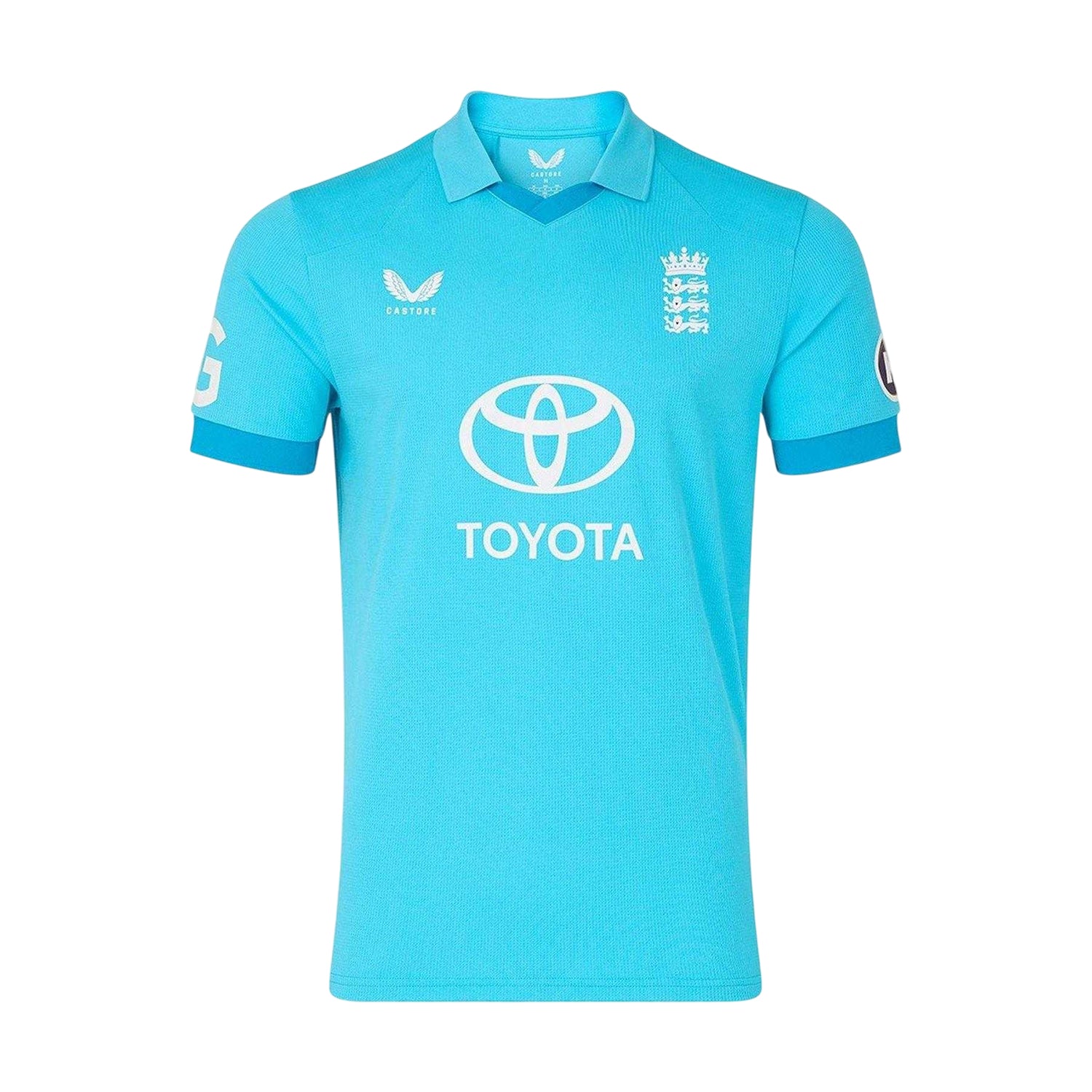 Atoll Blue-Blue Danube - Front - Castore Mens ODI 26-27 England Cricket T-Shirt