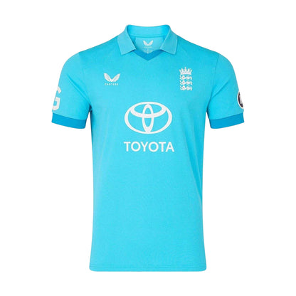 Atoll Blue-Blue Danube - Front - Castore Mens ODI 26-27 England Cricket T-Shirt