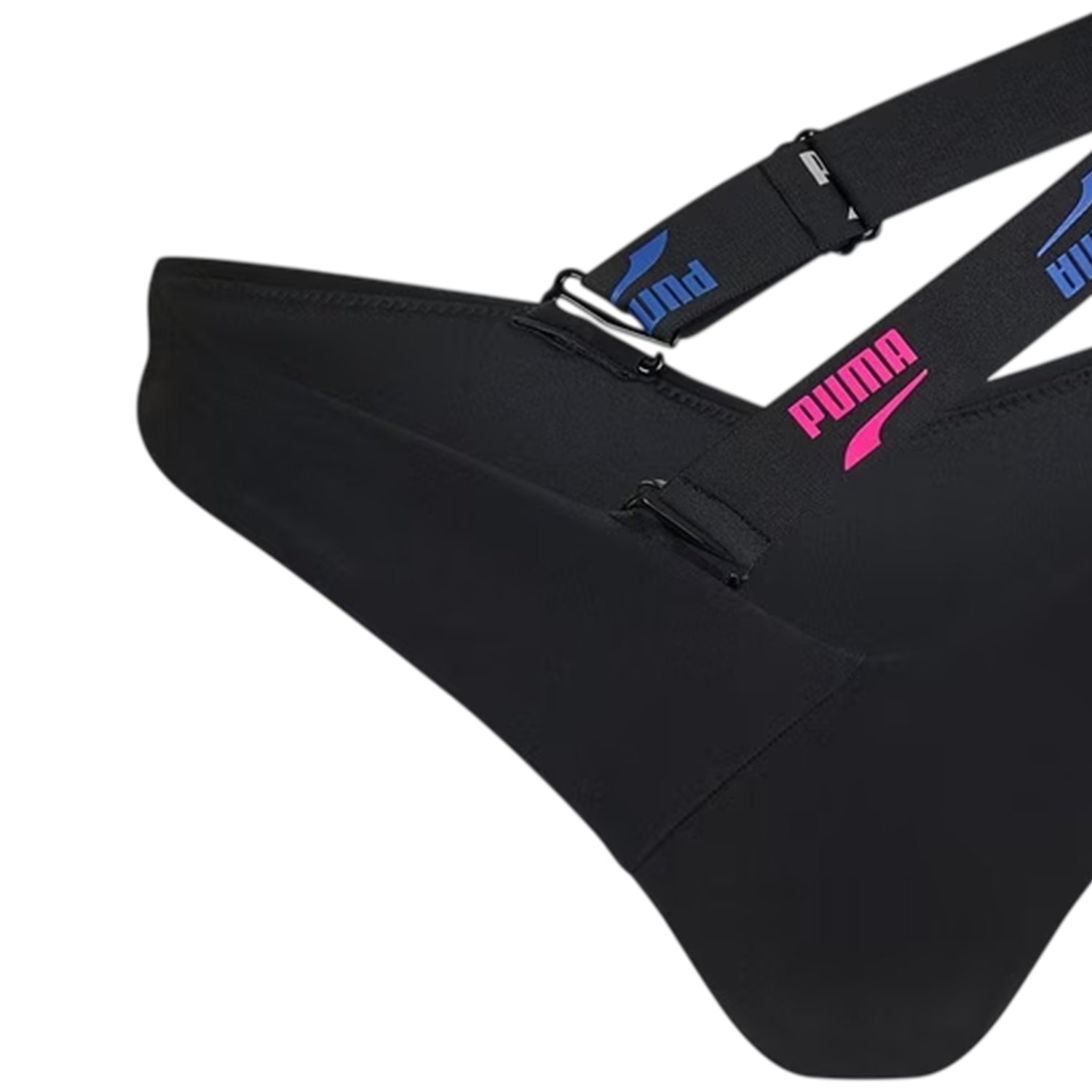 Black - Side - Puma Womens-Ladies Logo Swim Briefs