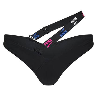 Black - Front - Puma Womens-Ladies Logo Swim Briefs