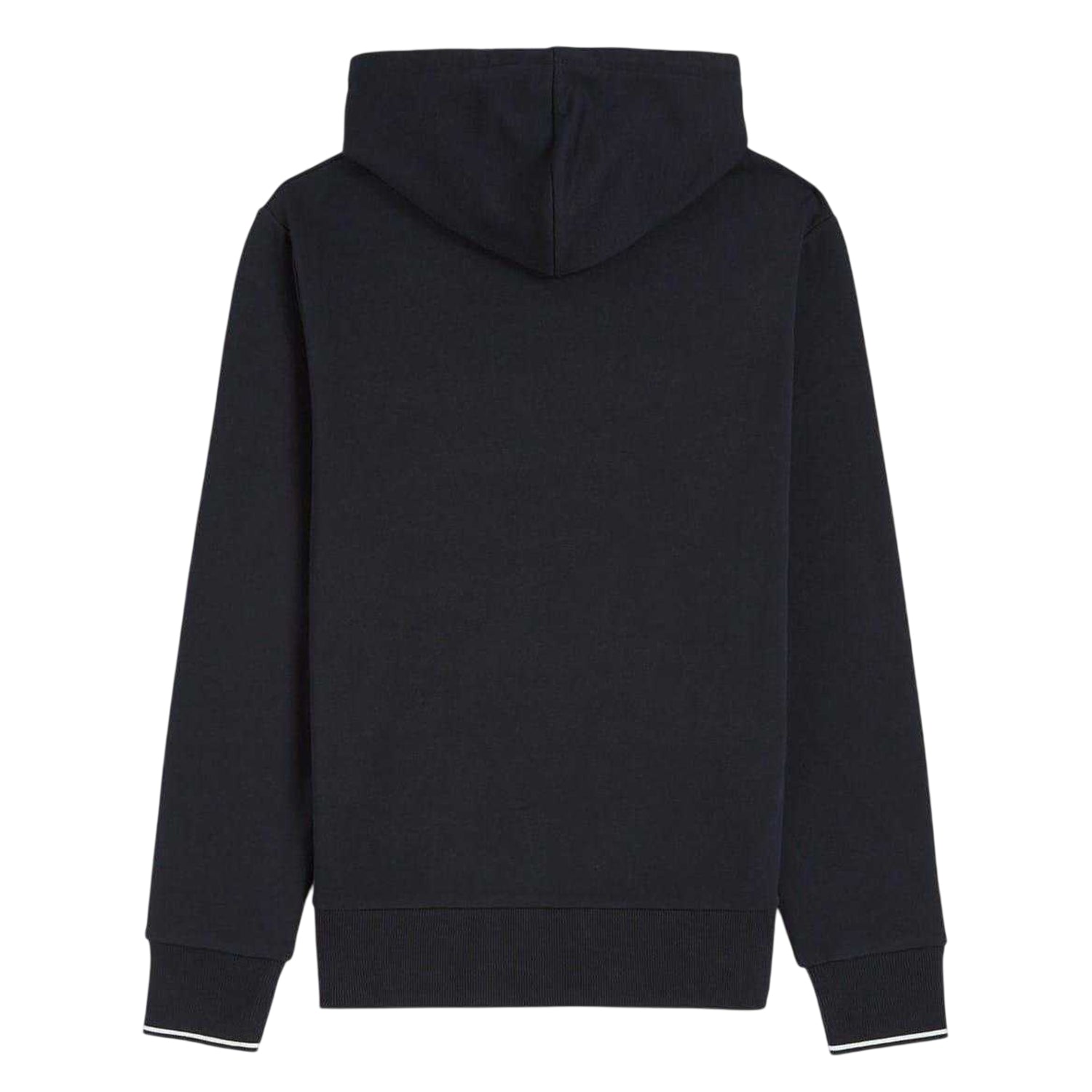 Navy - Back - Fred Perry Mens Logo Hoodie