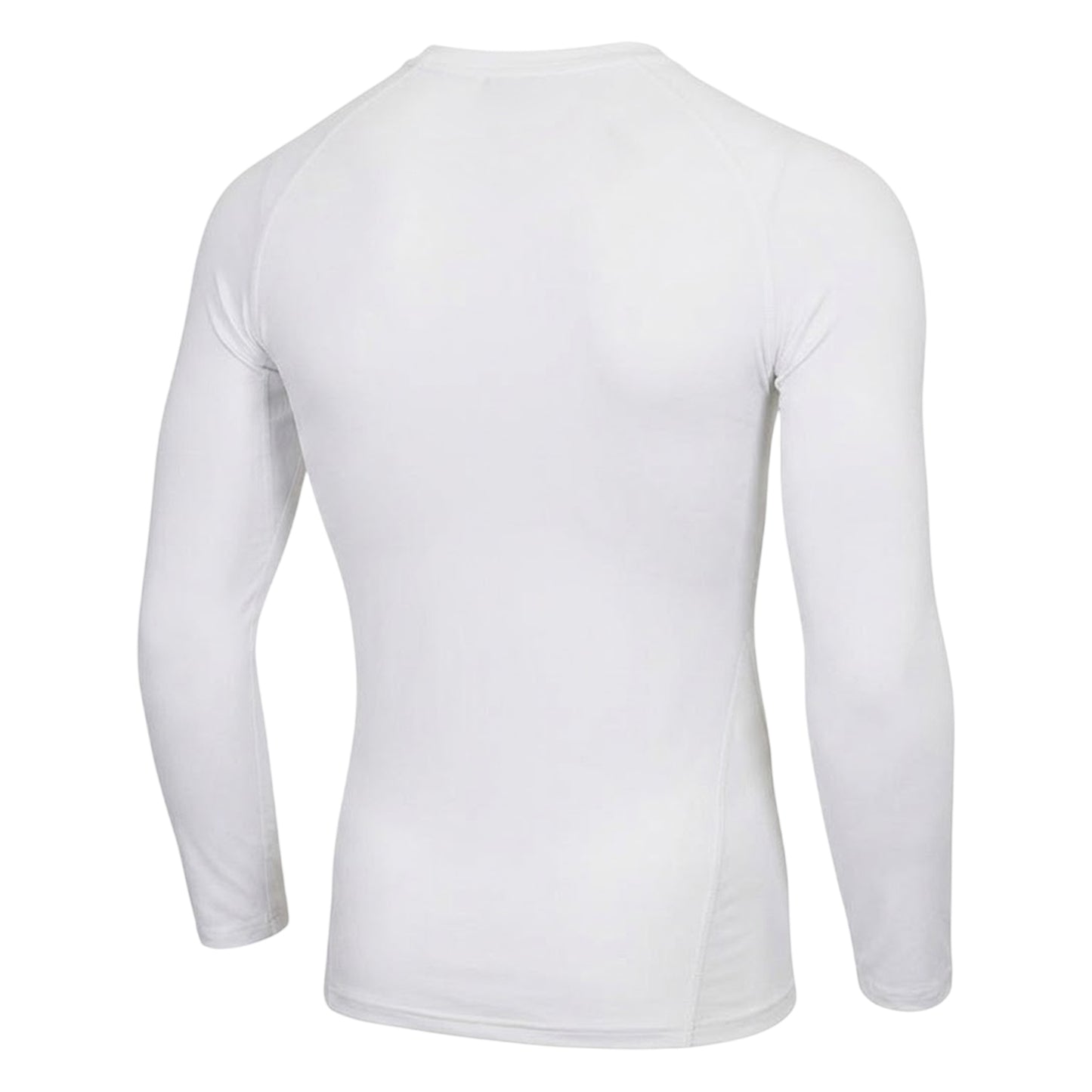 White - Back - Umbro Mens Long-Sleeved Base Layer Top
