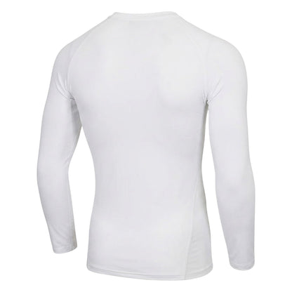 White - Back - Umbro Mens Long-Sleeved Base Layer Top