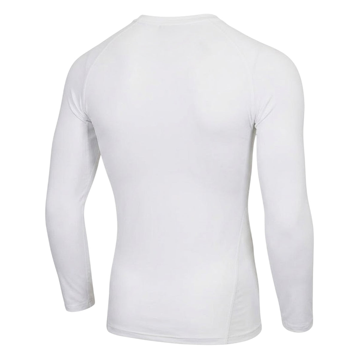 White - Back - Umbro Mens Long-Sleeved Base Layer Top