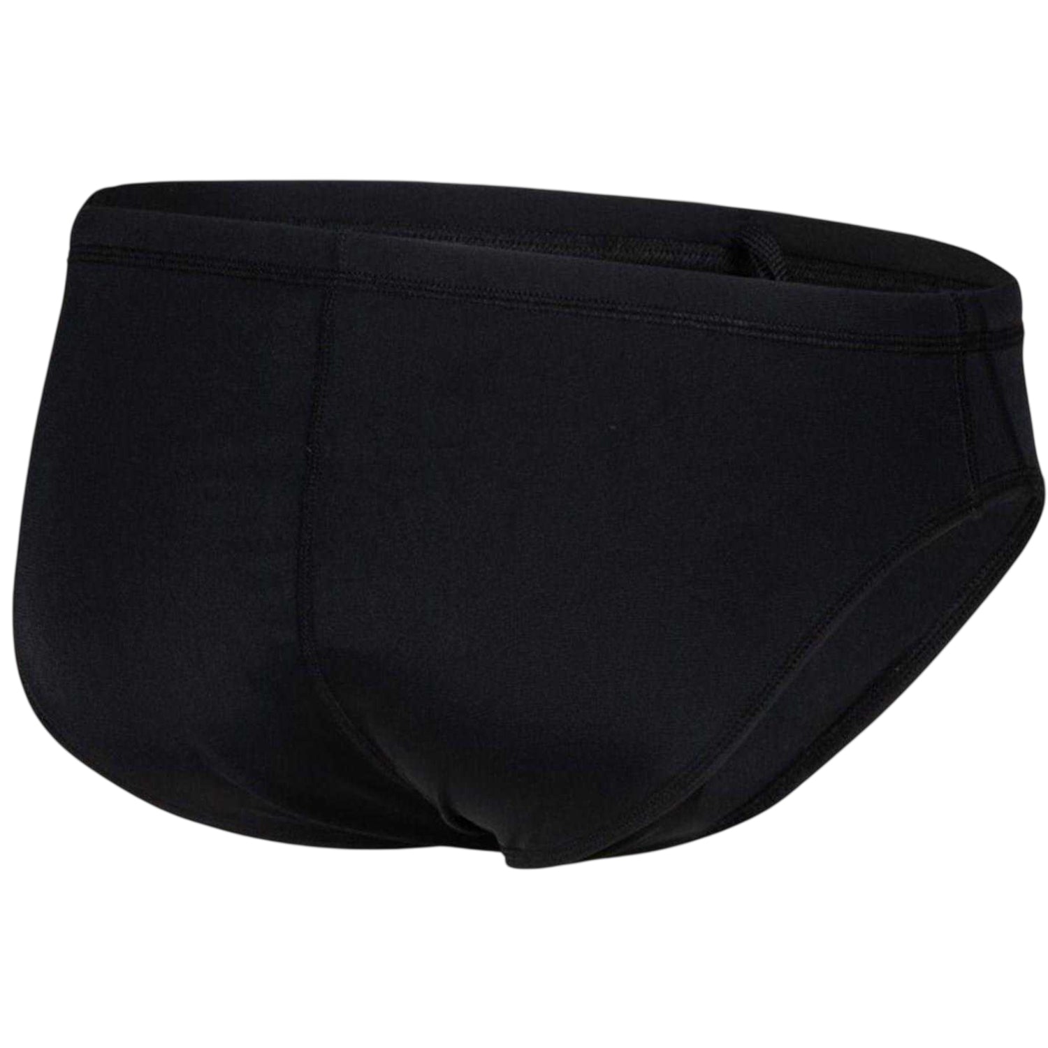 Black-White - Back - Arena Mens Team Logo Swim Briefs