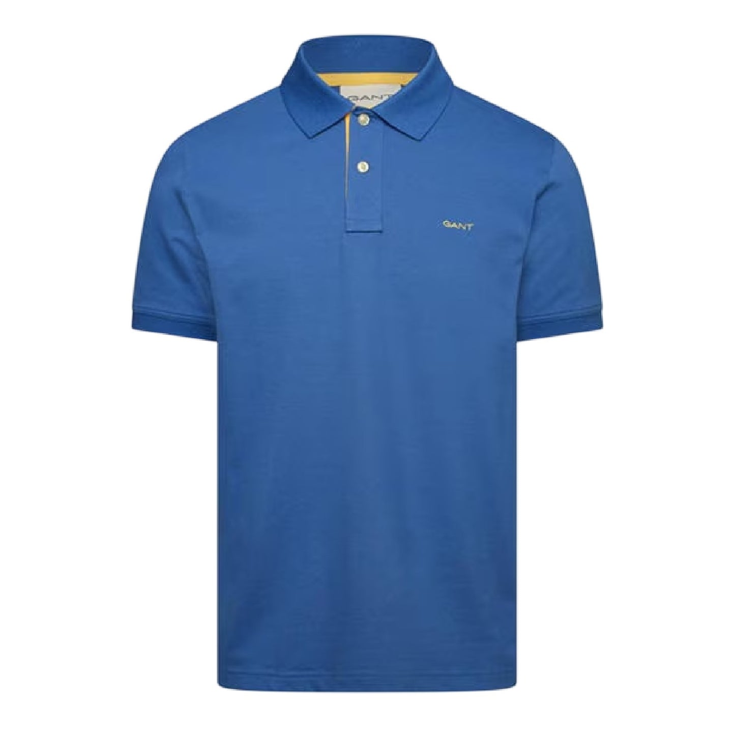 Blue - Front - Gant Mens Contrast Logo Polo Shirt