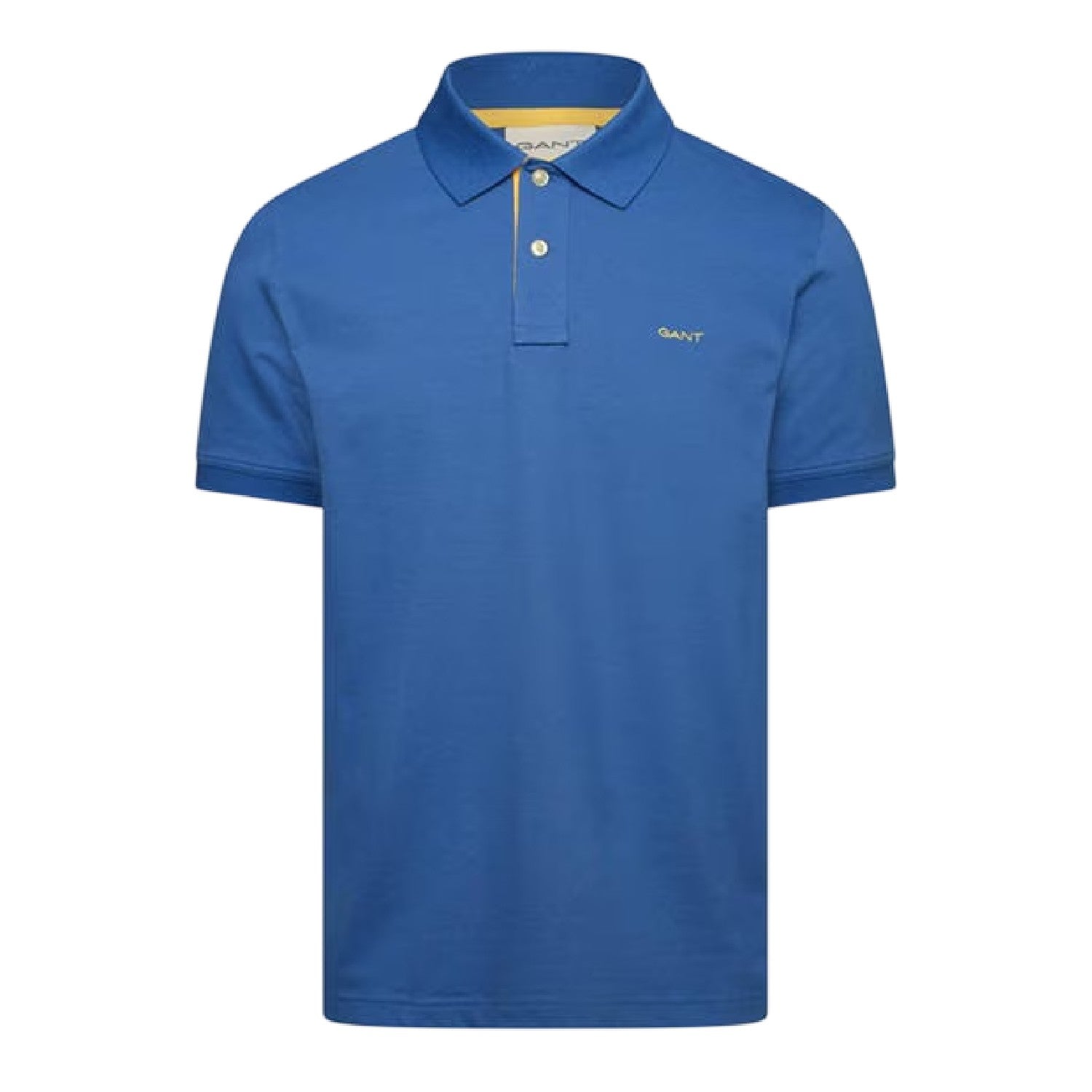 Blue - Front - Gant Mens Contrast Logo Polo Shirt