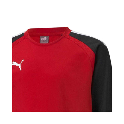 Red-Black - Side - Puma Childrens-Kids Team Liga Two Tone Base Layer Top