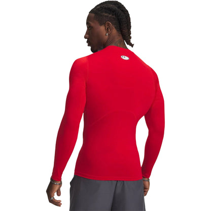 Red - Lifestyle - Under Armour Mens HeatGear Long-Sleeved Base Layer Top