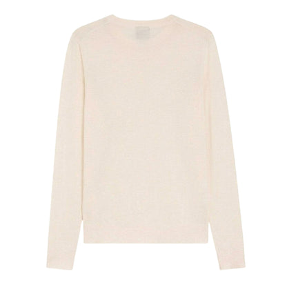 Natural - Back - Boss Womens-Ladies Ferpina Plain Knitted Jumper