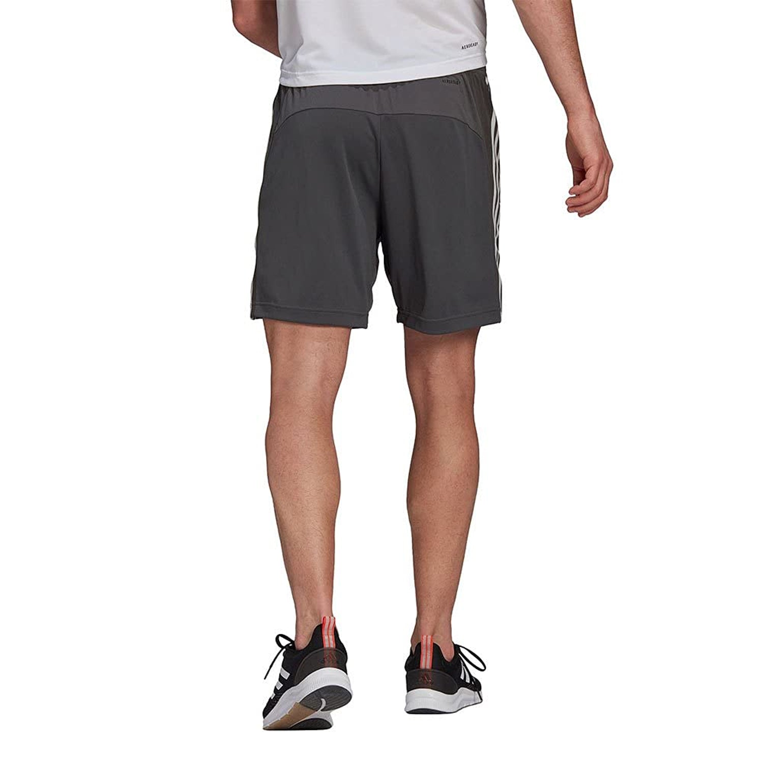 Grey - Back - Adidas Mens Designed To Move PrimeBlue Shorts