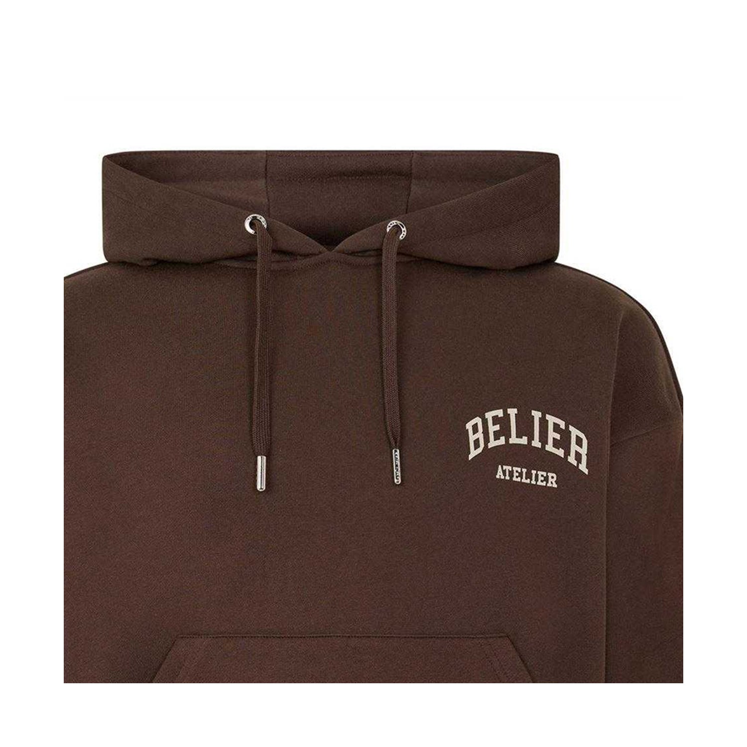 Brown - Side - Belier Mens Campus Logo Hoodie
