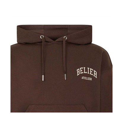 Brown - Side - Belier Mens Campus Logo Hoodie