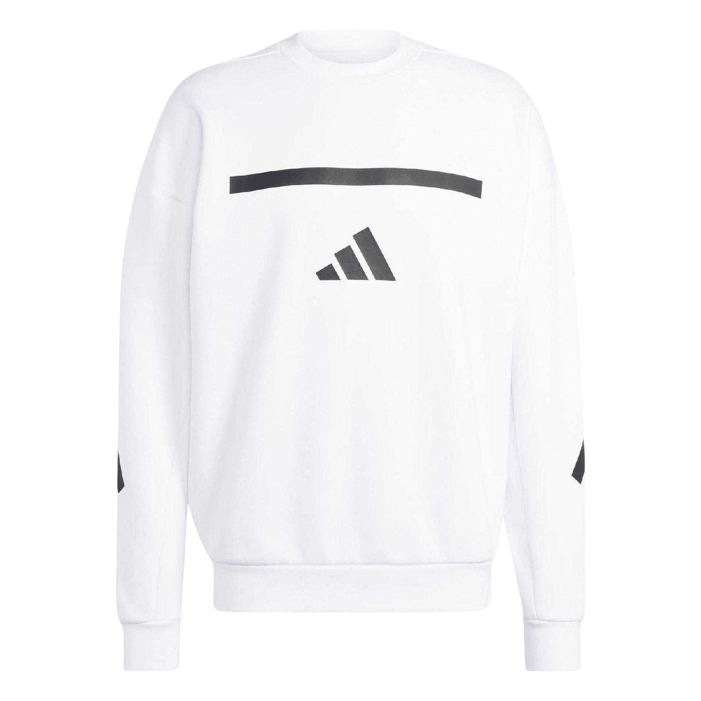 White - Front - Adidas Mens Z.N.E. Crew Neck Loose Sweatshirt