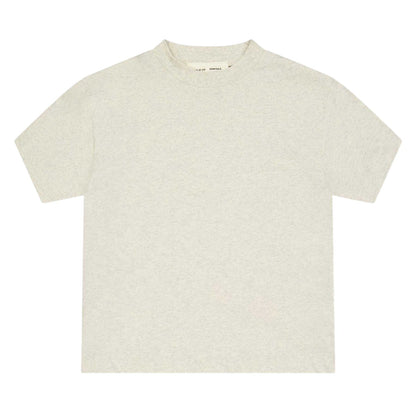 Oatmeal Heather - Front - Fear Of God Essentials Childrens-Kids Plain Cotton T-Shirt