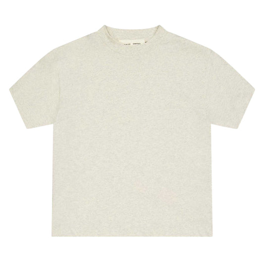 Oatmeal Heather - Front - Fear Of God Essentials Childrens-Kids Plain Cotton T-Shirt